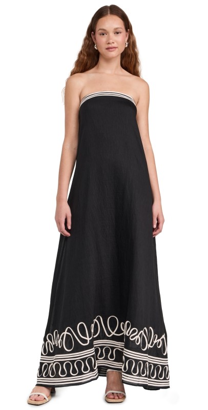 The Wolf Gang Casella Maxi Dress Noir