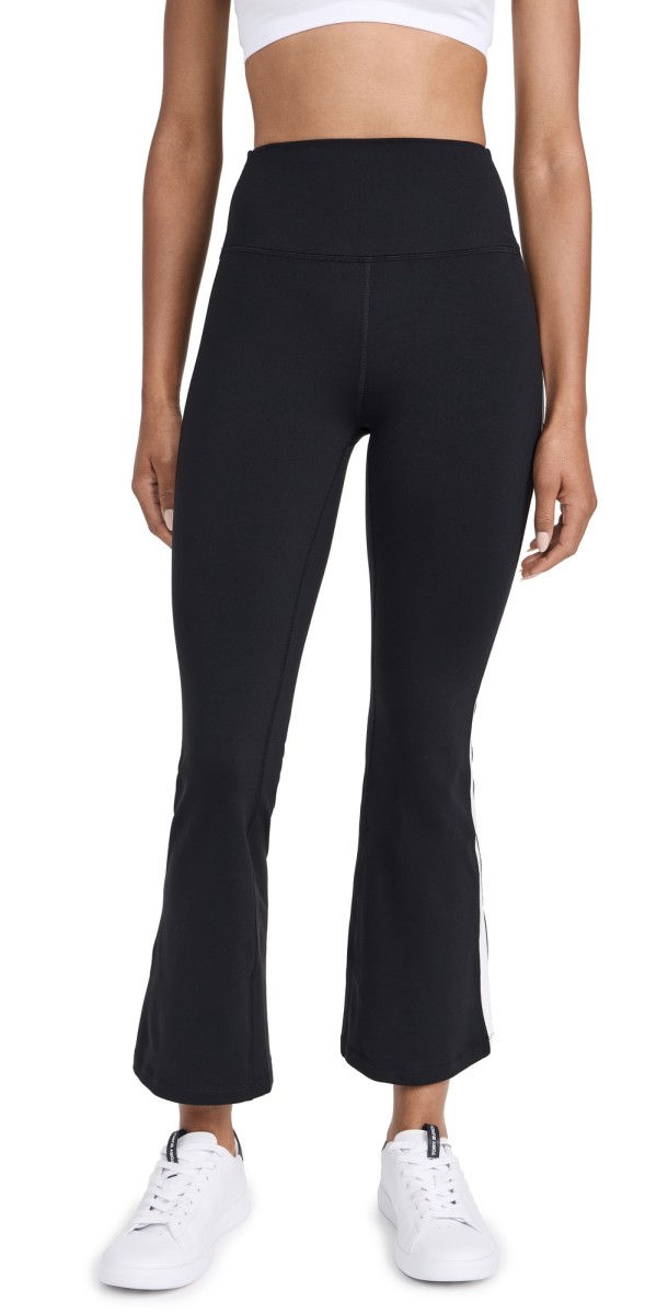 Splits59 Raquel High Waist Supplex Crop Leggings Black/White
