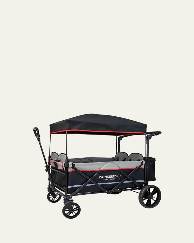 Pull and Push Quad 4-Seater Stroller Wagon