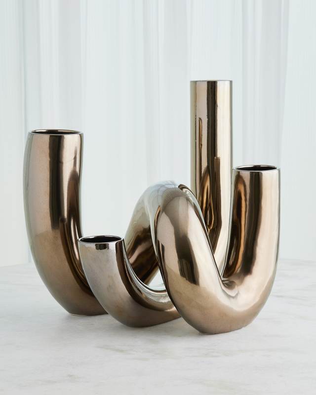 Cellentani Vase Set, Bronze