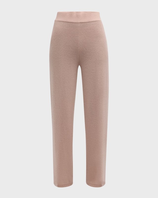 Cashmere Straight-Leg Knit Pants