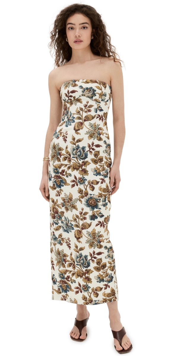 SIR. Eleanora Column Midi Dress Viola Print