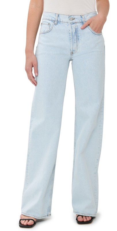ANINE BING Hugh Jeans Washed Blue