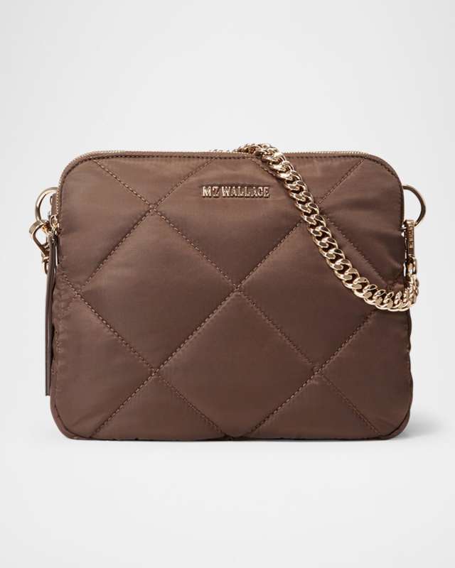 Madison Quilted Nylon Crossbody Bag