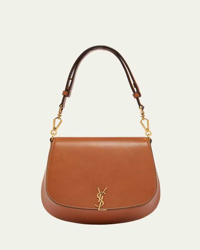 Voltaire Mini YSL Top-Handle Bag in Vegetal Calfskin