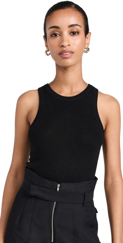 CO Knit Cashmere Tank Black
