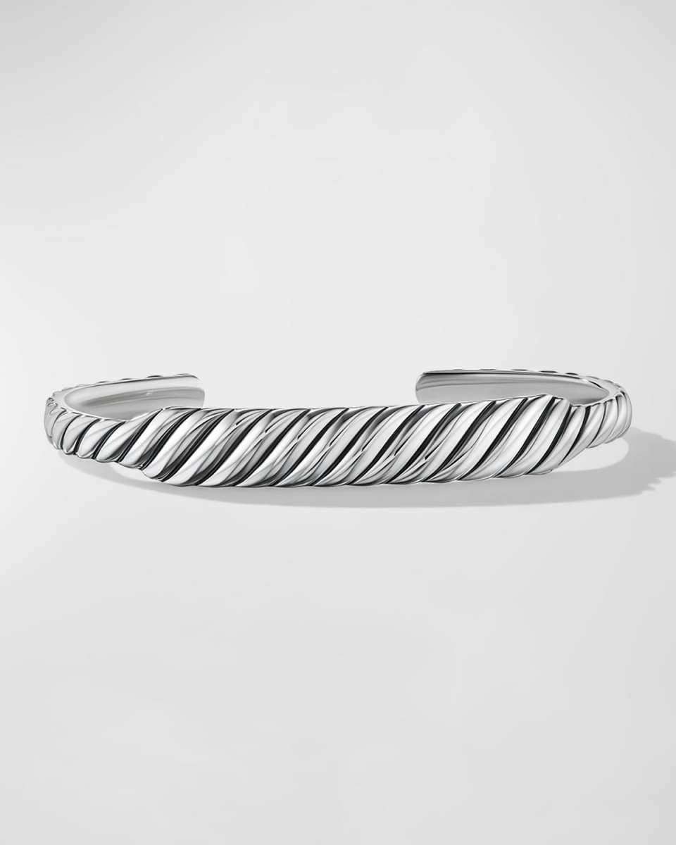 Sculpted Cable Contour Bracelet in Silver, 9