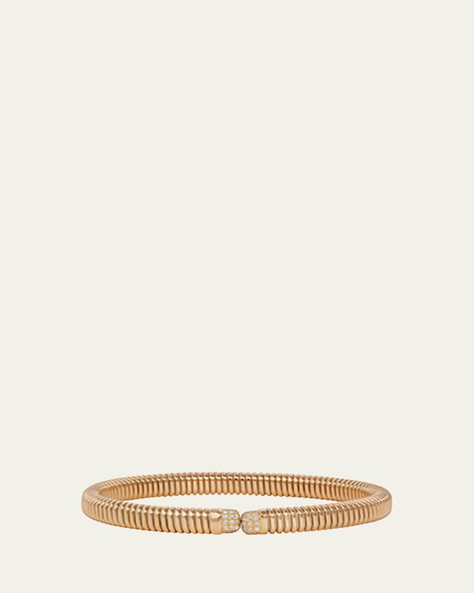 18K Yellow Gold Bettina Narrow Flex Diamond Bracelet