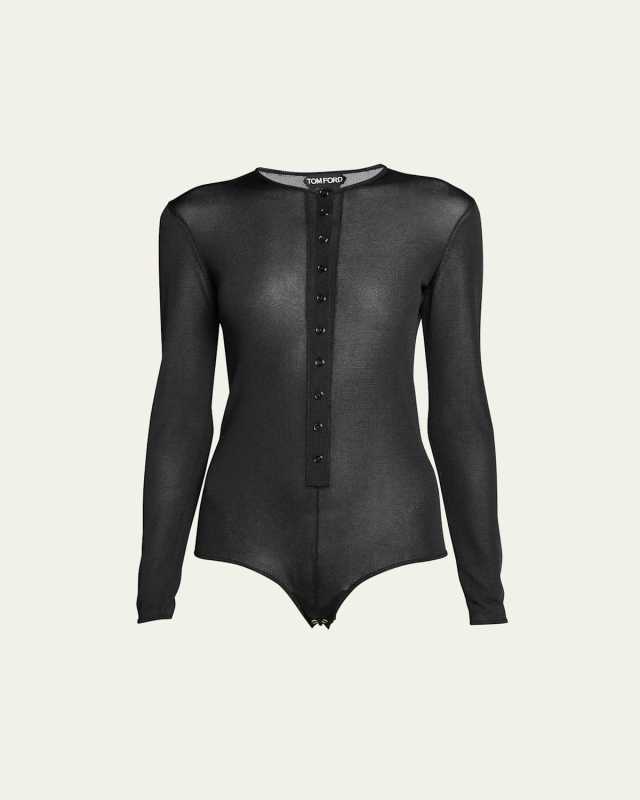 Slinky Henley Bodysuit