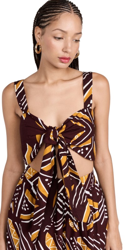 Chen Burkett Batik Bandeau Top Multi