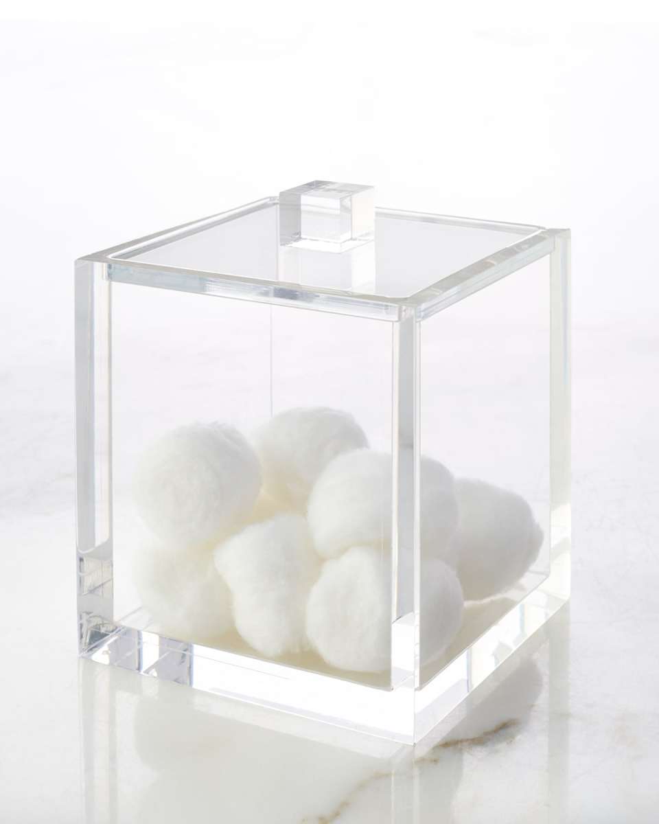 Solid Ice Cotton Ball Container