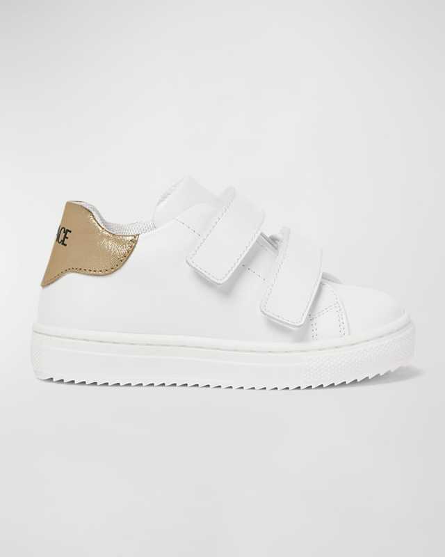 Kid's Laminated Logo-Print Sneakers, Baby/Toddlers