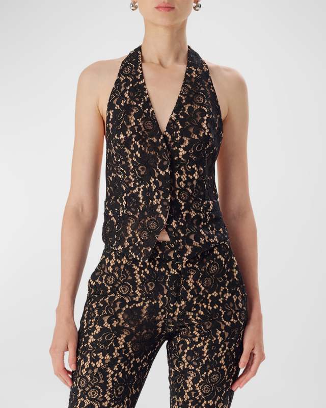 Luna Floral Lace Vest