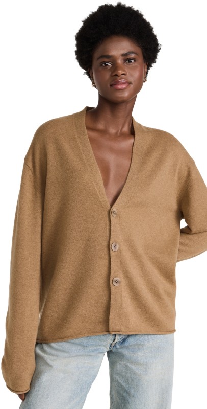 Guest in Residence Everywhere Cashmere Cardigan Almond