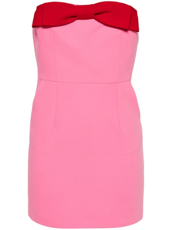 bow-embellished mini dress