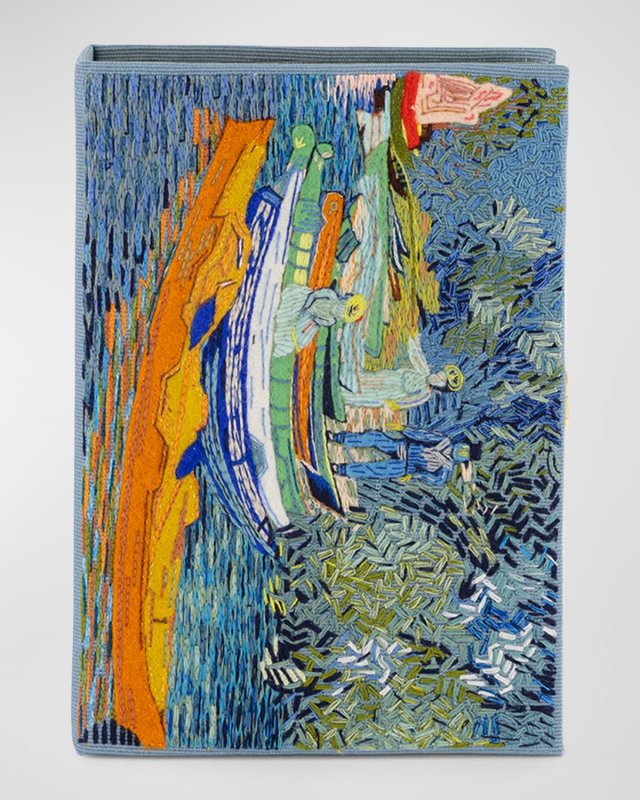 Van Gogh Bank of Oise Book Clutch Bag