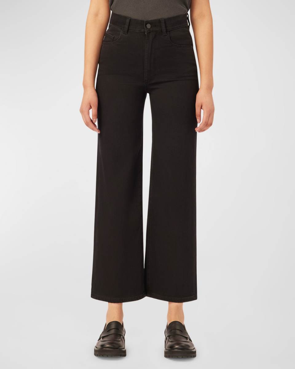 Hepburn Wide-Leg Vintage Ankle Jeans