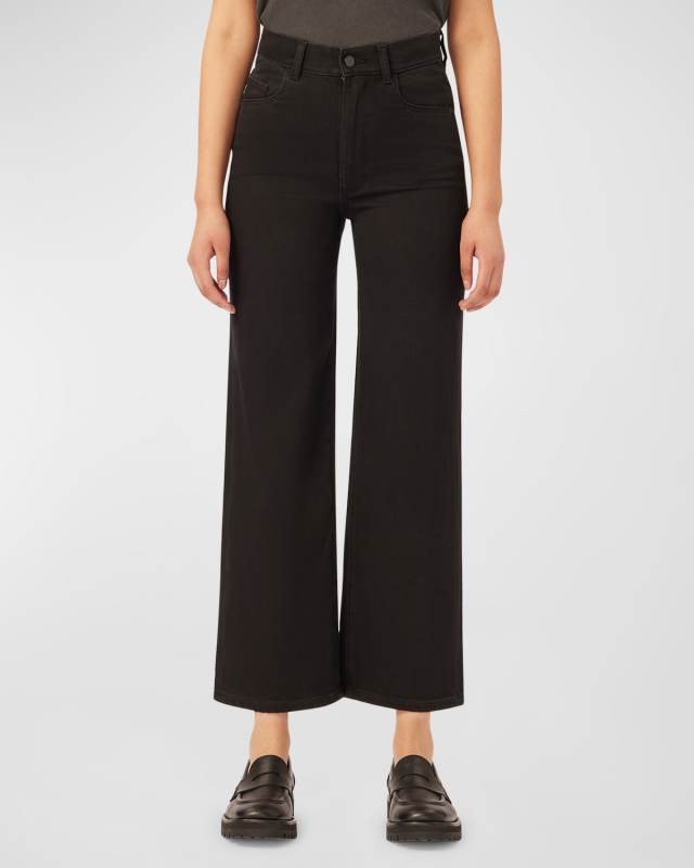 Hepburn Wide-Leg Vintage Ankle Jeans