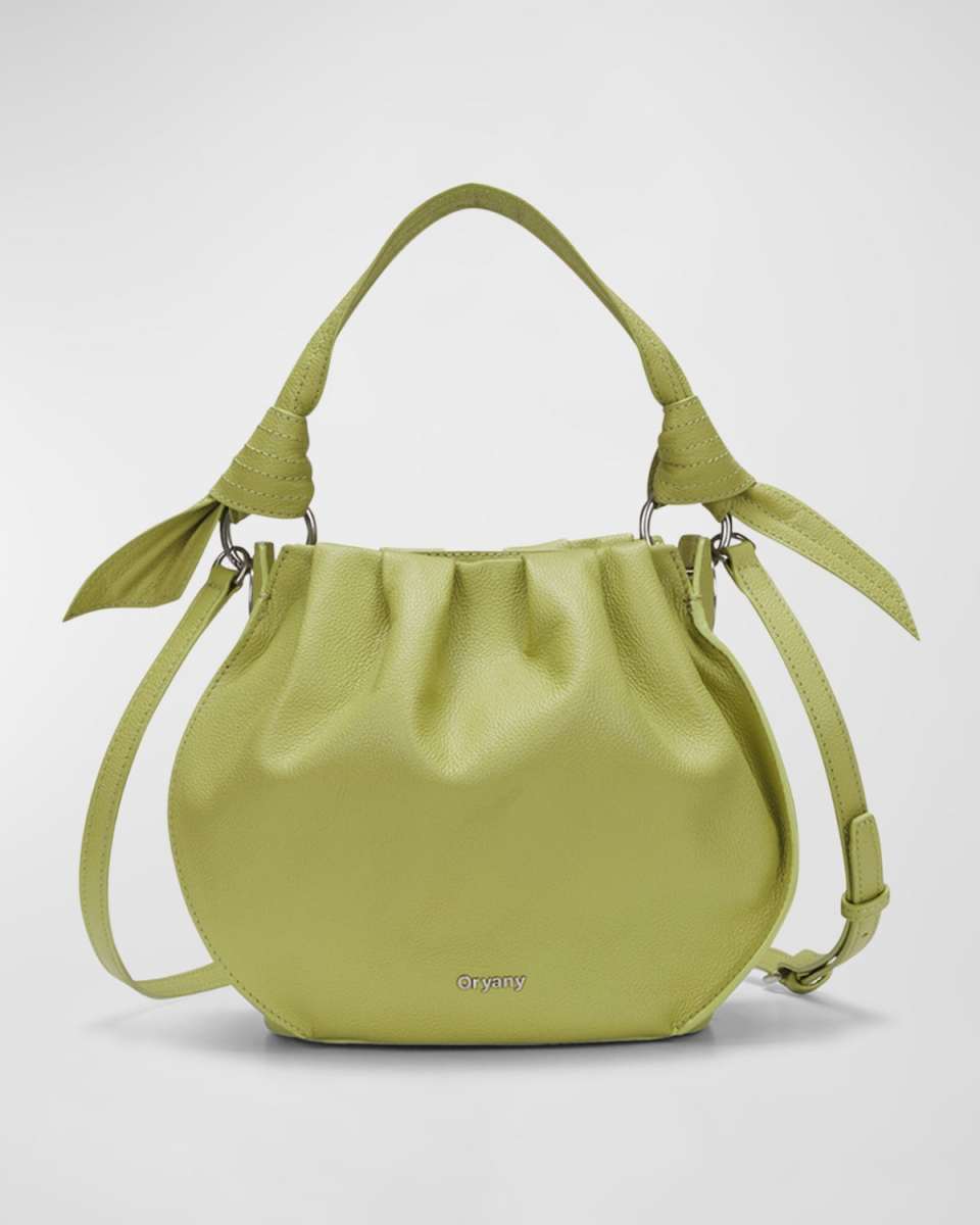 Selena Leather Bucket Bag