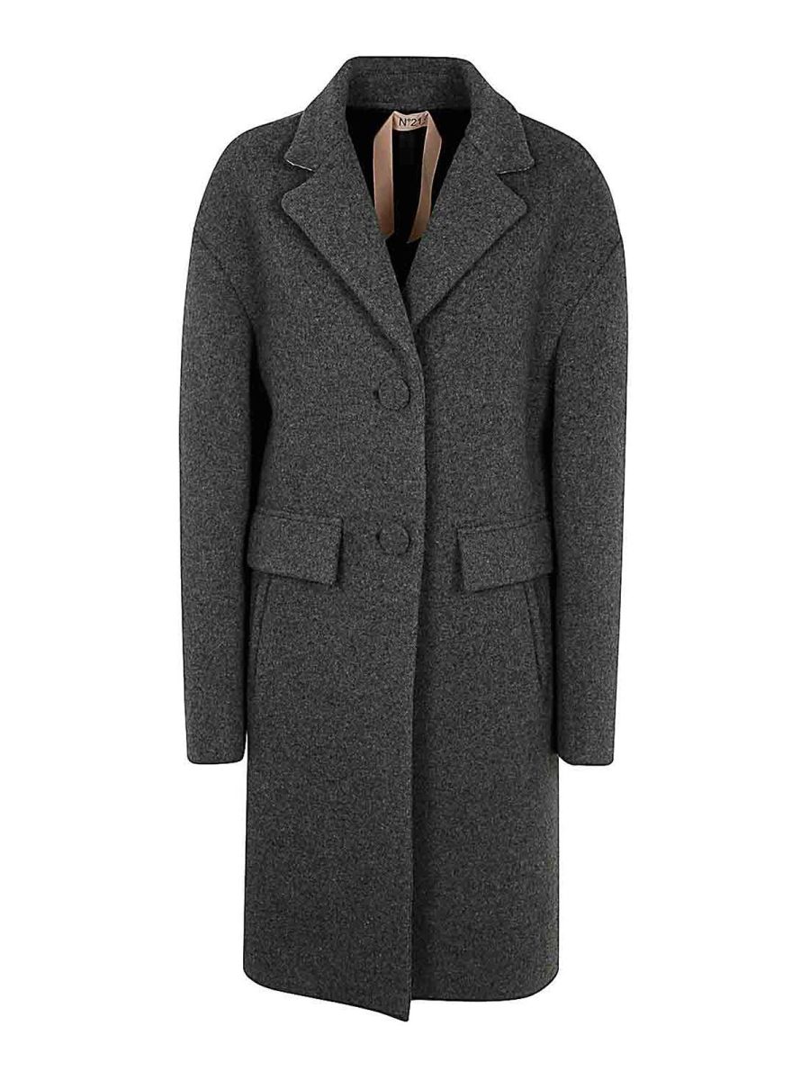 N°21 Manteau Court - Gris