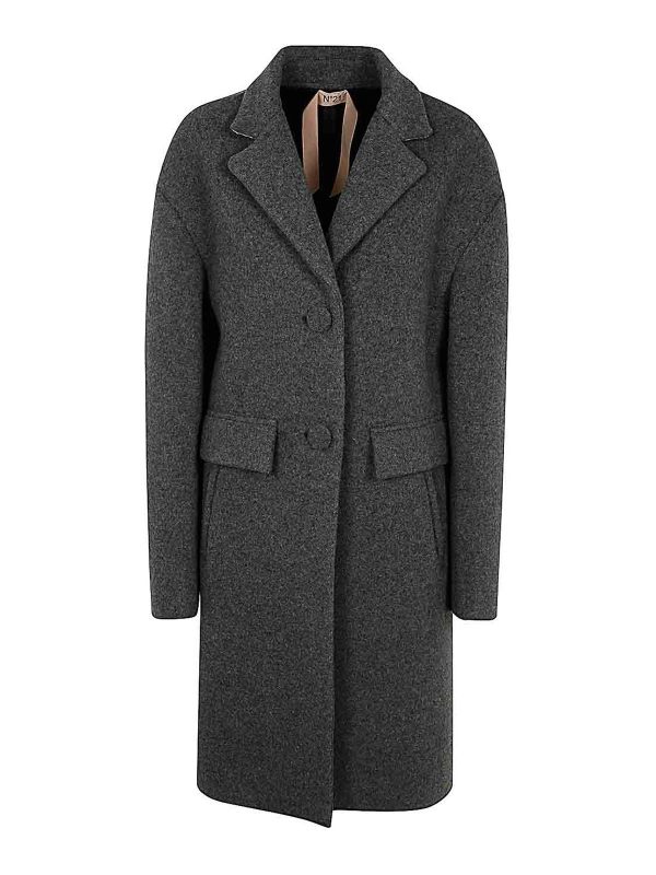 N°21 Manteau Court - Gris