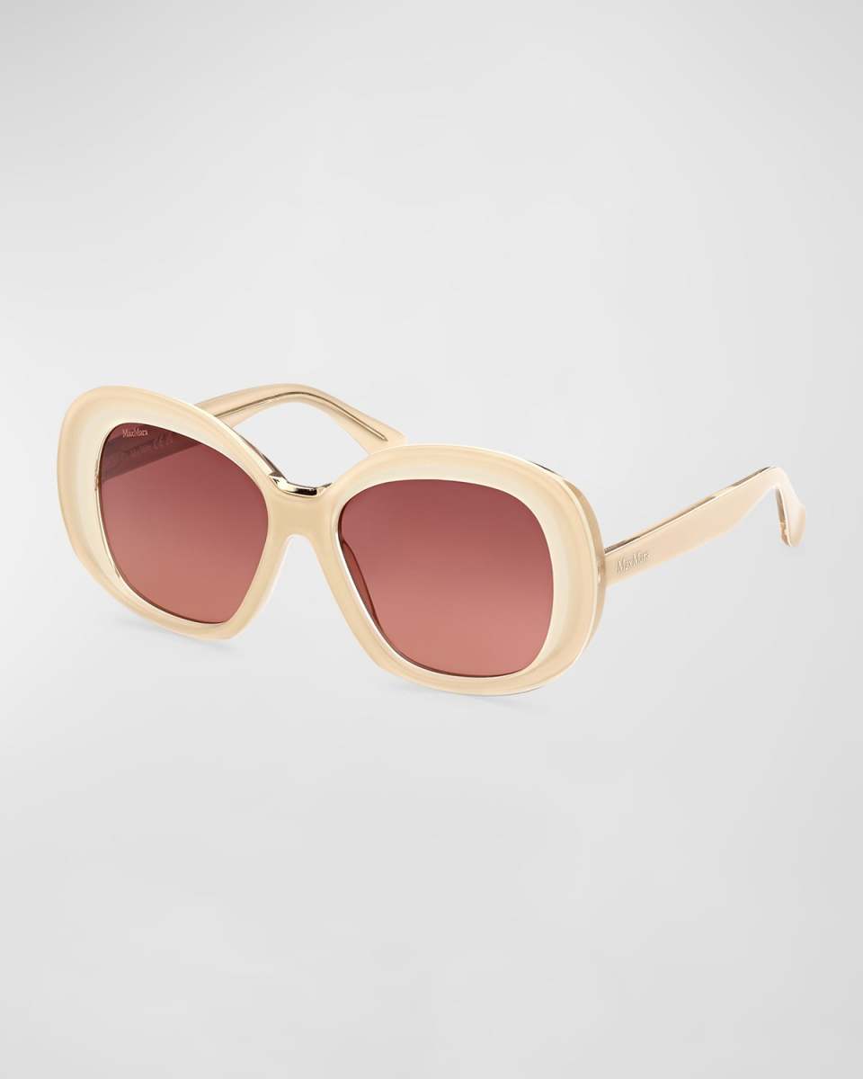 Edna Acetate Round Sunglasses