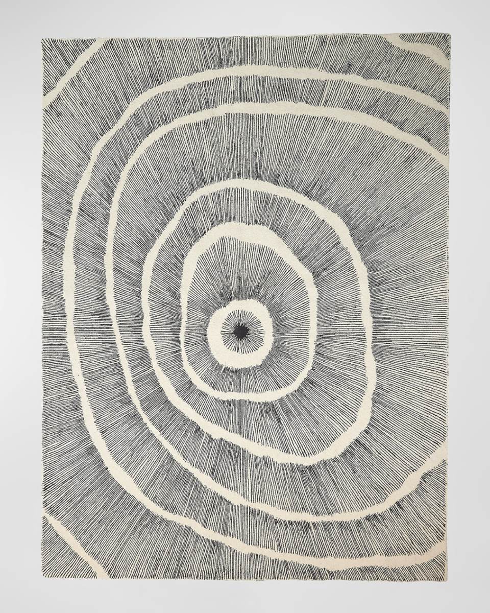 Burst Hand-Tufted Rug, 9' x 12'