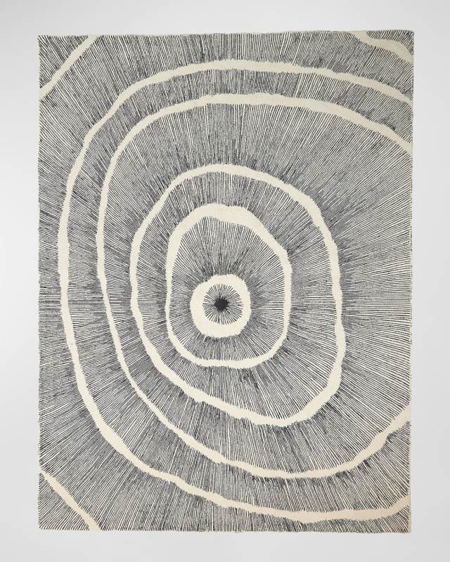 Burst Hand-Tufted Rug, 9' x 12'
