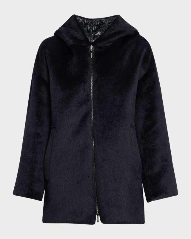 Spacefe Reversible Quilted Faux-Fur Coat
