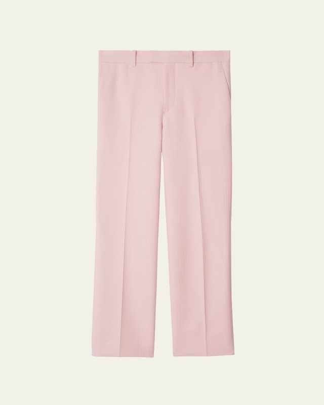 Mid-Rise Wool Trousers