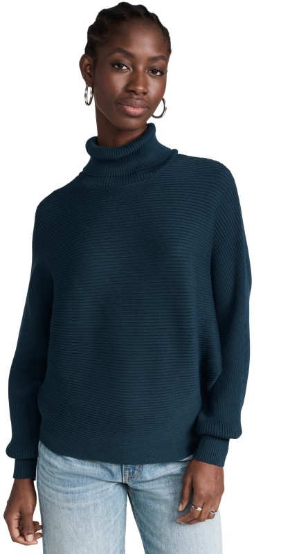Nation LTD Lane Exaggerated Dolman Turtleneckweater Azure