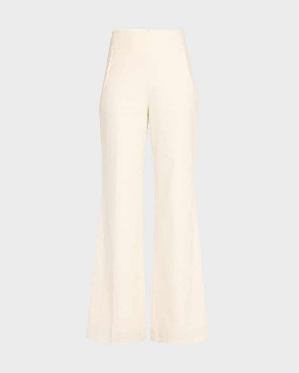 Wide-Leg Linen Trousers