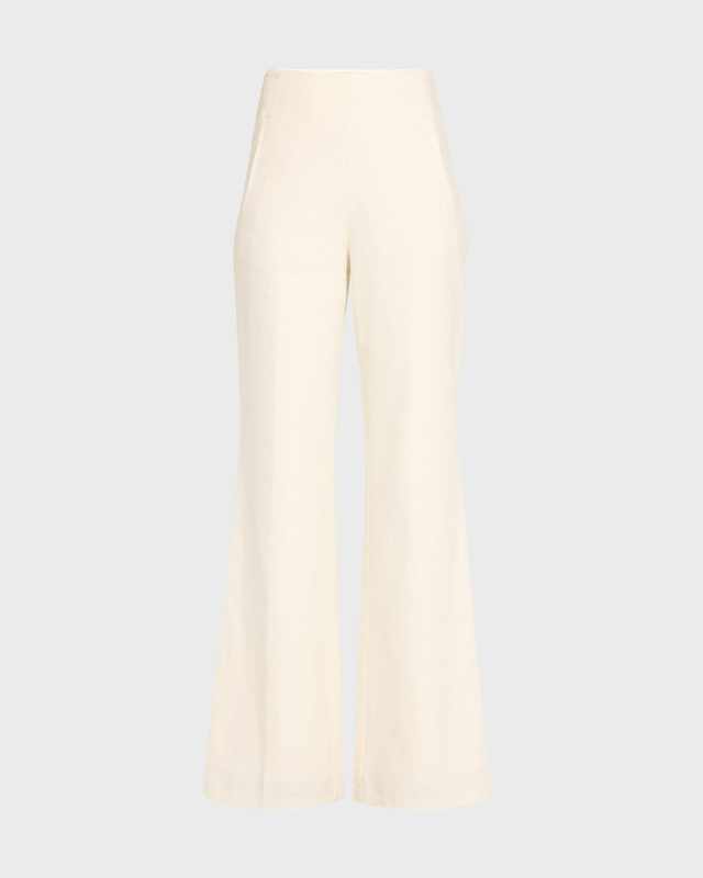 Wide-Leg Linen Trousers