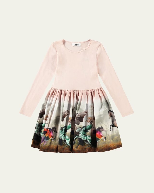 Girl's Casie Combo Dress, Size 7