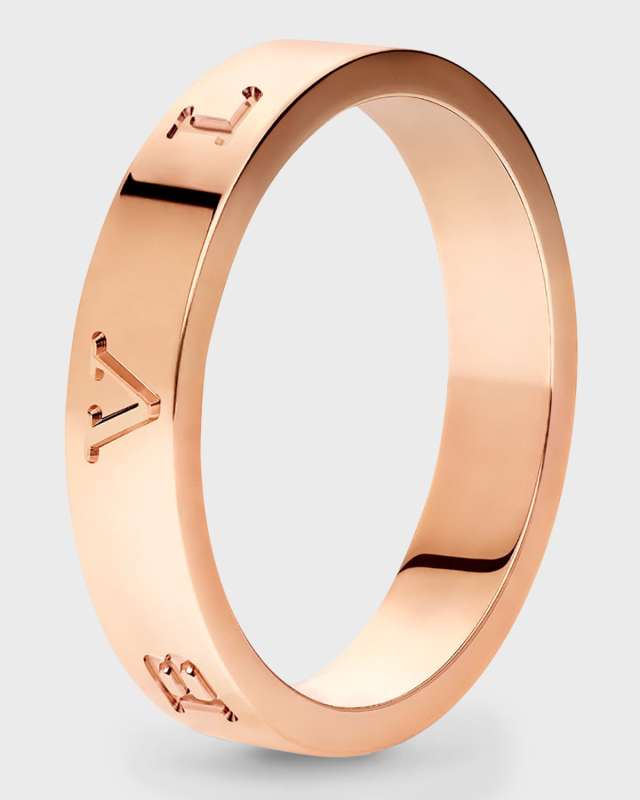 BULGARI Plain Band Ring in 18K Rose Gold