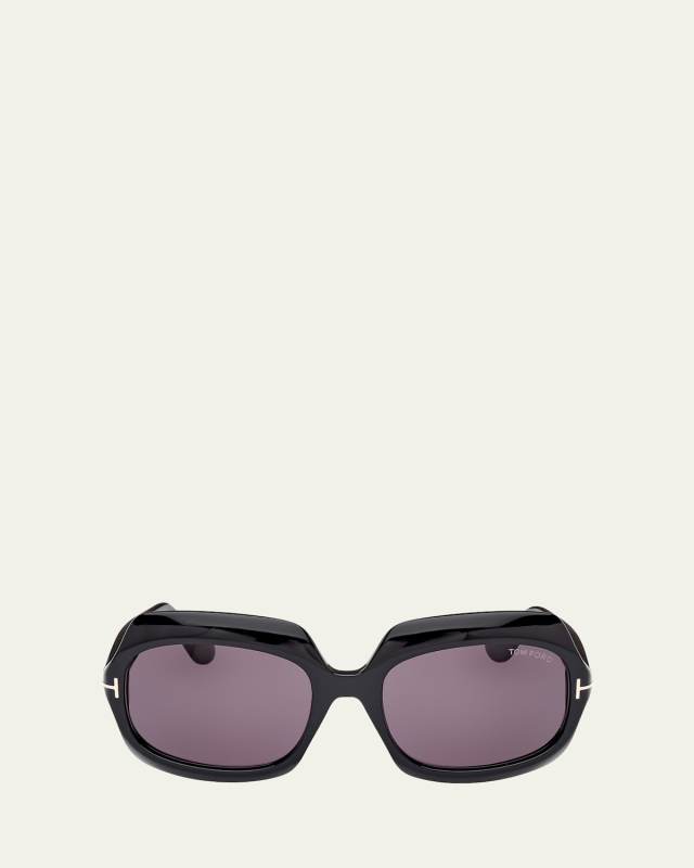 Ren Acetate Round Sunglasses