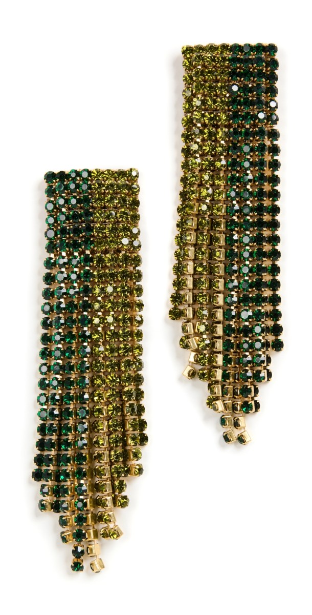 Deepa Gurnani Deepa by Deepa Gurnani Araya Earrings Emerald