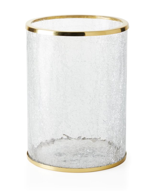 Pomaria Brushed Gold Wastebasket