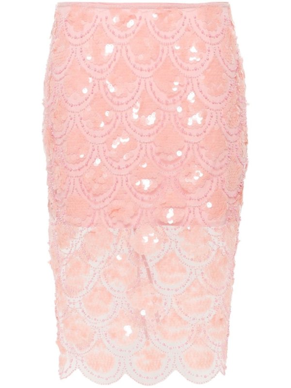sequinned pencil skirt