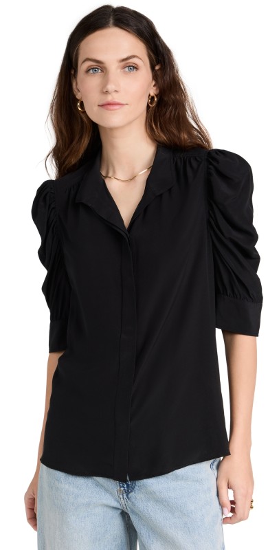 FRAME Gillian Blouse Noir