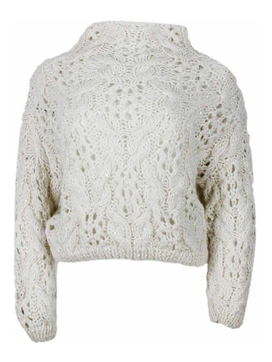 Antonelli Firenze Pull Col Rond - Crème