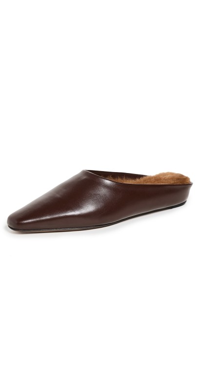 NEOUS Alba Mules Dark Chocolate