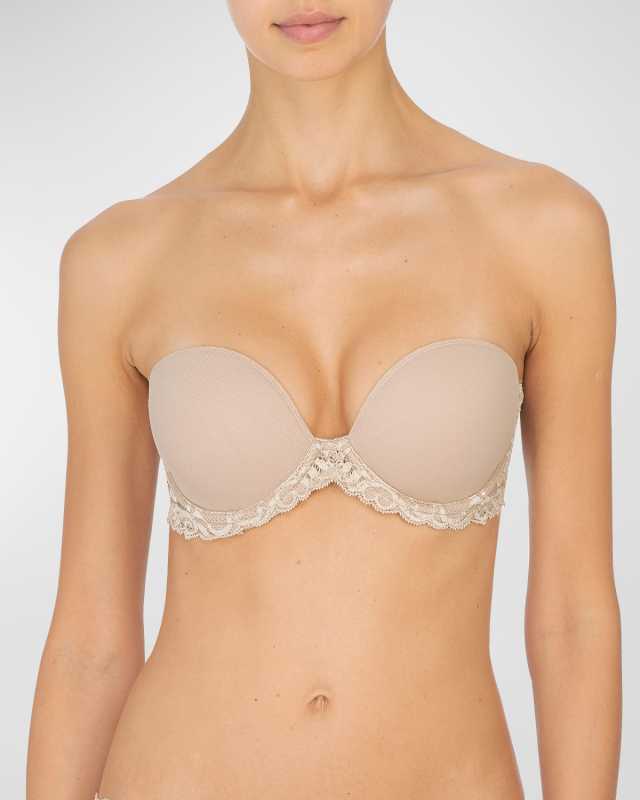 Feathers Strapless Plunge Bra