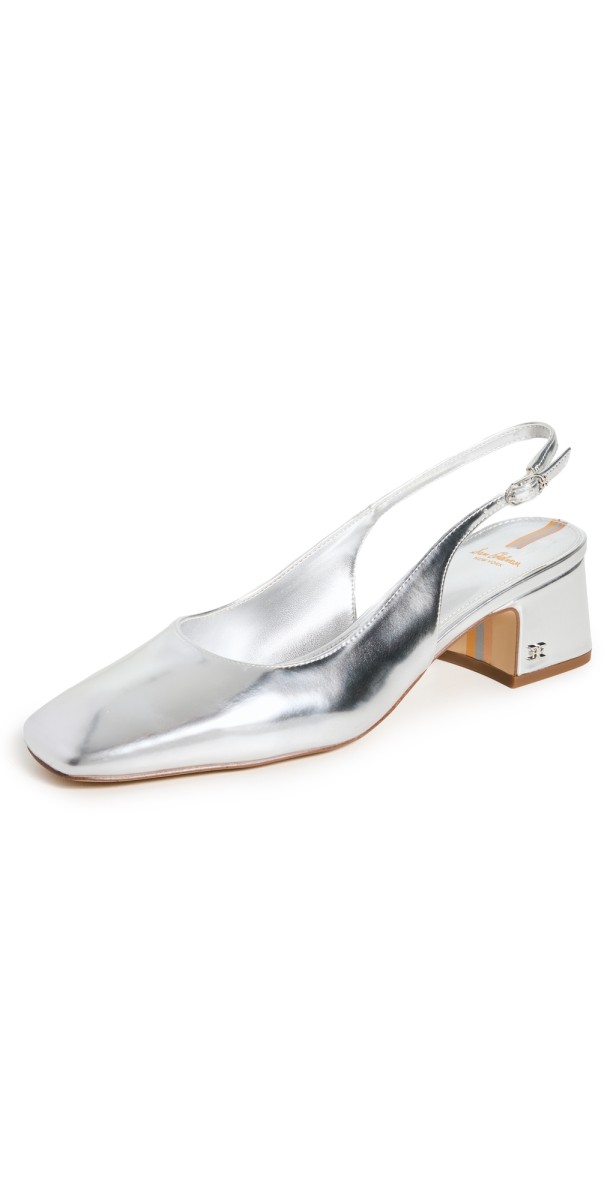 Sam Edelman Terra Heels Silver