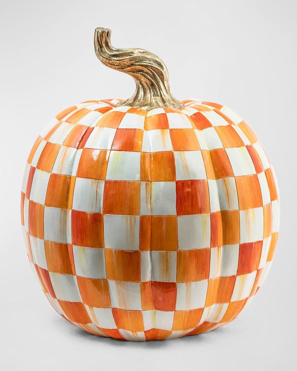 Orange Check Pumpkin, Large