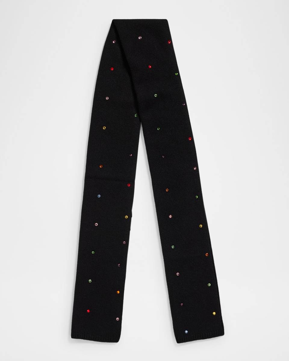 Rhinestone Cashmere Scarf