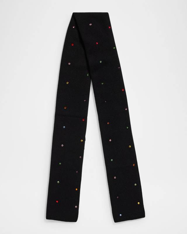 Rhinestone Cashmere Scarf