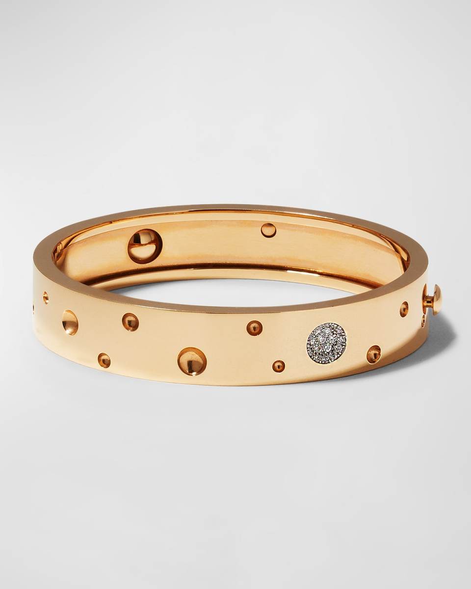 Pois Moi Luna 18K Diamond Bangle Bracelet
