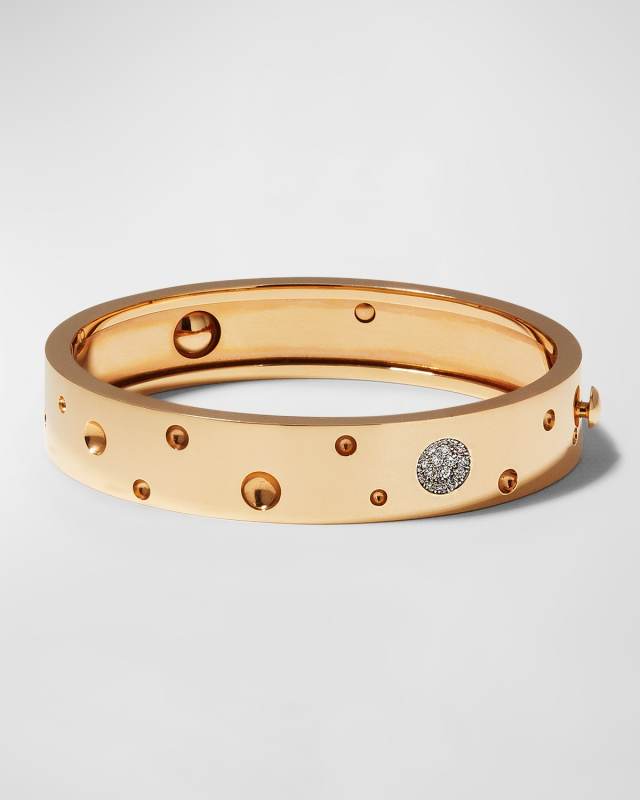 Pois Moi Luna 18K Diamond Bangle Bracelet
