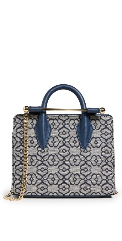 Strathberry Nano Tote Monogram Light Navy